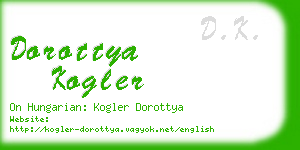 dorottya kogler business card